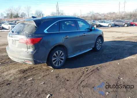 2014 Acura Mdx Technology Package z USA, uszkodzony, nr VIN 5FRYD4H41EB020268